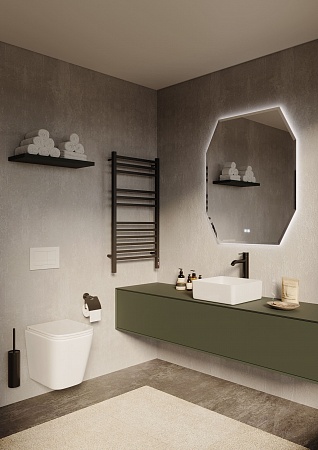 Подвесной унитаз безободковый Terminus Ватикан 490х340 белый Новошахтинск - фото 2