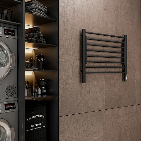 Горизонт П8 600х600 электро КС ЧЕРНЫЙ МУАР Полотенцесушитель TERMINUS Новошахтинск - фото 3