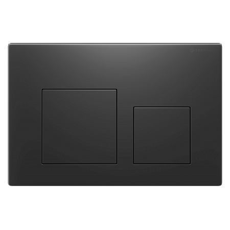 Клавиша смыва для инсталляции Terminus Классик кнопка квадрат цвет  воронёная сталь Новошахтинск - фото 1