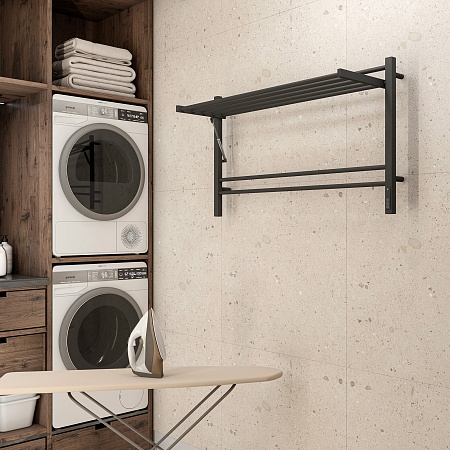 Горизонт П8 1000х600 электро КС ЧЕРНЫЙ МУАР Полотенцесушитель TERMINUS Новошахтинск - фото 4