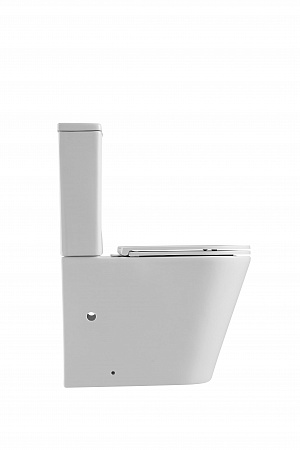 Напольный унитаз-компакт безободковый Terminus Аврора 625х390 белый Новошахтинск - фото 5