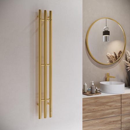 Стойка электро ТРЕС круг1200 TERMINUS Брашированное золото Новошахтинск - фото 3