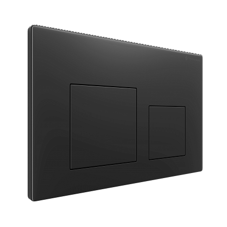 Клавиша смыва для инсталляции Terminus Классик кнопка квадрат цвет  чёрный матовый Новошахтинск - фото 2