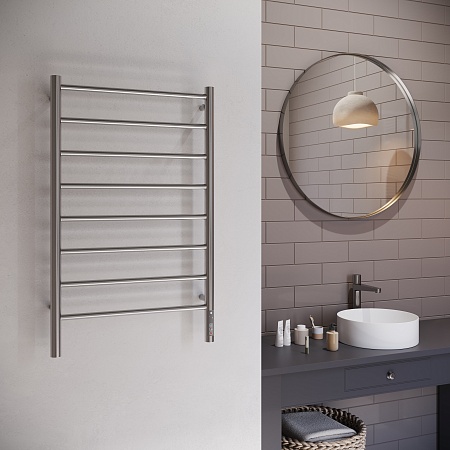 Аврора П8 500х850 Электро Полотенцесушитель TERMINUS Оружейная сталь Новошахтинск - фото 3