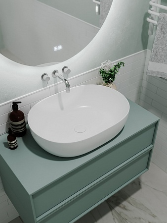 Раковина накладная Terminus Прато 600х415х140 Новошахтинск - фото 3