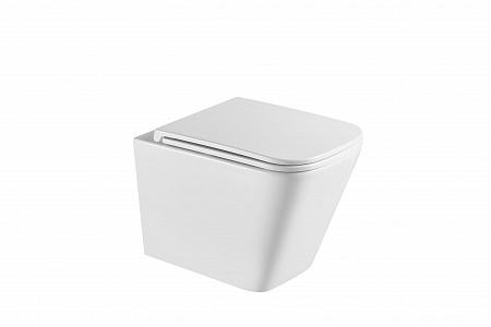 Подвесной унитаз безободковый Terminus Ватикан 490х340 белый Новошахтинск - фото 4