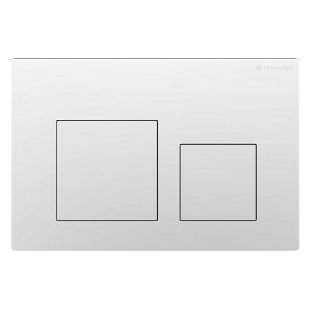 Клавиша смыва для инсталляции Terminus Классик кнопка квадрат цвет белый Новошахтинск - фото 1