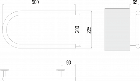 Электро 25 П-обр 500х200 Полотенцесушитель  TERMINUS Новошахтинск - фото 3