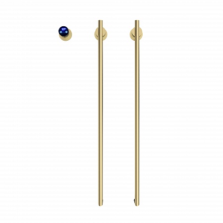 Рондо П2 350х760 электро Полотенцесушитель TERMINUS Брашированное золото Новошахтинск - фото 2