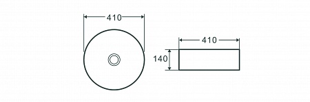 Раковина накладная Terminus Аврора 410х410х140 Новошахтинск - фото 4
