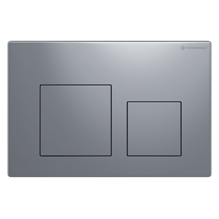 Клавиша смыва для инсталляции Terminus Классик кнопка квадрат цвет  хром Новошахтинск - фото 1