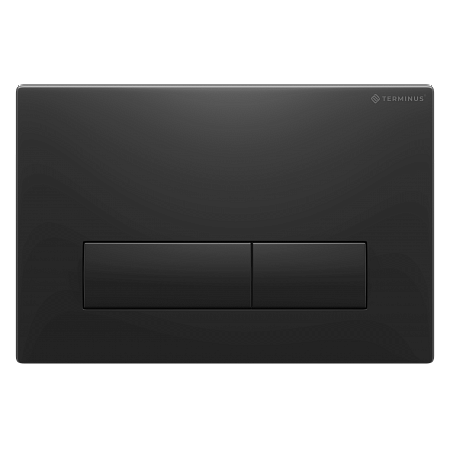 Клавиша смыва для инсталляции Terminus Классик кнопка прямоугольник цвет чёрный матовый Новошахтинск - фото 1