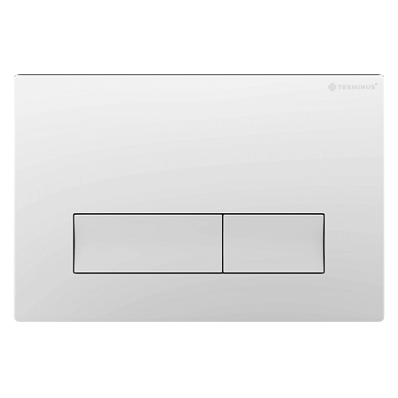 Клавиша смыва для инсталляции Terminus Классик кнопка прямоугольник цвет белый Новошахтинск - фото 1